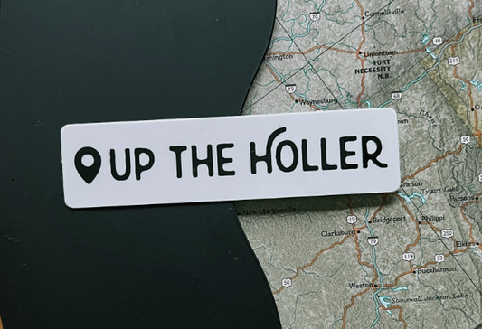 Up the Holler location sticker