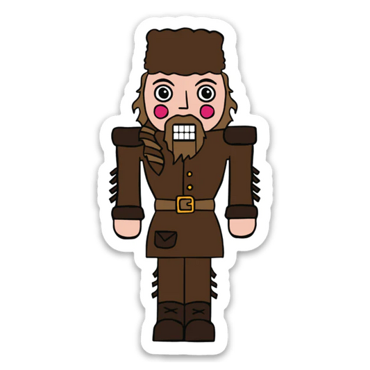 Mountain Man Nutcracker Sticker