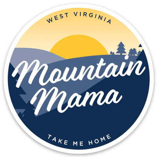 Mountain Momma Round Sticker